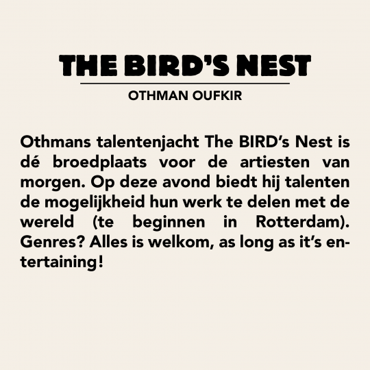 The BIRD's Nest